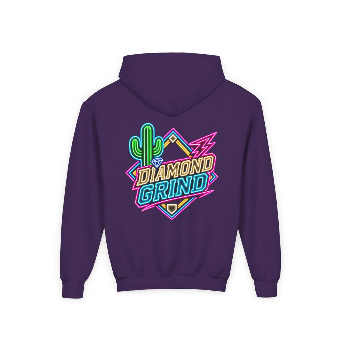 Neon Sign Youth Heavy Blend Hooded Sweatshirt